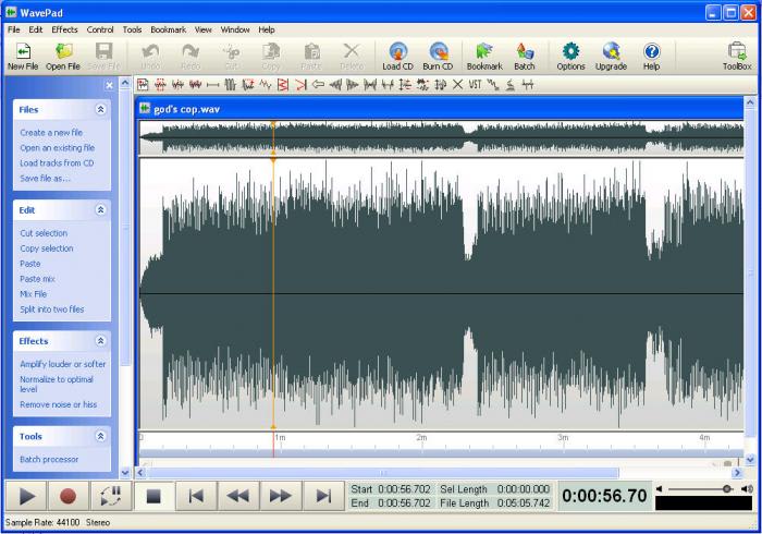 Nch wavepad sound recording software windows 7